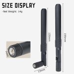 Subzonal - 3 pices 2. 4g / 5g / 5. 8g double bande wifi rp - sma antenne 16cm 8dbi bi - bande pour carte ...