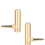 Subzonal - adaptateur 3, 5 mm m�le vers femelle, c�ble de casque st�r�o � angle droit, prise pour t�l�phones ...