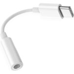 Subzonal - adaptateur connecteur usb type c vers prise jack 3, 5mm blanc convertisseur trrs ompt audio ...