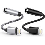 Subzonal - adaptateur iphone jack 2 pack certifi� apple mfi, adaptateur lightning prise jack 3, 5 mm ...
