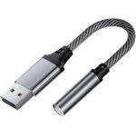Subzonal - adaptateur jack usb, adaptateur usb vers jack 3, 5mm, carte sonusb vers aux st�r�o auxiliaire ...