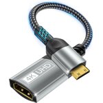 Subzonal - adaptateur mini hdmi vers hdmi, 4k@60hz 1440p@144hz mini hdmi mâle vers hdmi femelle câble ... Subzonal - adaptateur mini hdmi vers hdmi, 4k@60hz 1440p@144hz mini hdmi mâle vers hdmi femelle câble ...
