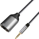 Subzonal - adaptateur r�partiteur pour casques, c�ble r�partiteur pour casque et microphone trs m�le ...