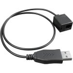 Subzonal - adaptateur rj9 vers casque usb, c�ble usb m�le vers rj9 femelle compatible avec casques plantronics ...