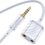 Subzonal - adaptateur splitter y micro casque, adaptateur jack audio st�r�o 3, 5mm, 3, 5mm m�le � double ...
