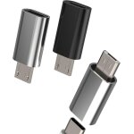 Subzonal - adaptateur usb c femelle vers micro usb m�le(lot de 3)andro�de prise t�l�phone charge connecteur ...