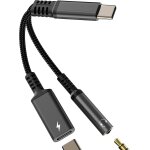 Subzonal - adaptateur usb c vers casque 3, 5 mm pour iphone 16 15 pro max dac aux jack dongle (2 en 1) ...