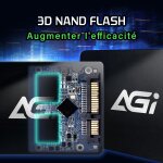 Subzonal - ai238 512 go disque dur interne sata3 6 go / s ssd 2, 5, 3d nand, slc cache, vitesse de lecture ...