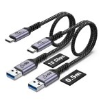 Subzonal - android auto usb cable 50cm 2 paquets usb a to c 10gbps usb 3. 1 gen 2 cable 3a fast charging ...