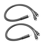 Subzonal - c�ble de charge de type c usb c vers usb c + mini usb splitter cable usb c charger 3a fast ...