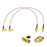 Subzonal - cable rp - sma rallonge antenne wifi 30cm adaptateur de rp - sma mle angle droit  femelle ...