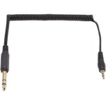 Subzonal - c�ble spiral� de 6, 35 mm � 3, 5 mm ¿ adaptateur audio portable r�tractable pour pc, smartphones, ...