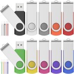 Subzonal - cl usb 128mb - lot de 10 cls 2. 0 mmoire sticks rotatifs - petite capacit pendrive lecteur ...