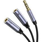 Subzonal - moswag adaptateur splitter y micro casque, adaptateur jack audio stéréo 3, 5mm, 3, 5mm mâle ... Subzonal - moswag adaptateur splitter y micro casque, adaptateur jack audio stéréo 3, 5mm, 3, 5mm mâle ...