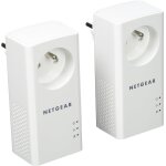 Subzonal - netgear plp1000 - 100frs, pack de 2 prises cpl 1000 mbps avec prise filtre et 1 port ethernet, ...