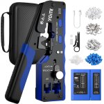 Subzonal - pince � sertir rj45 kit d'outils de sertissage rj45 testeur de c�ble r�seau avec pince � d�nuder ...