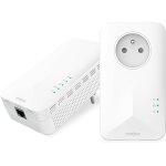 Subzonal - powerline 1000 kit - cpl wifi ac1200 mbps avec gigabit port, integrated socket, compatible ...