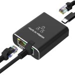 Subzonal - répartiteur rj45, 1 à 2 splitter ethernet rj45 1000 mbps, pour télévision numérique, ordinateur, ... Subzonal - répartiteur rj45, 1 à 2 splitter ethernet rj45 1000 mbps, pour télévision numérique, ordinateur, ...
