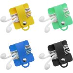 Subzonal - sitake 4 pcs organisateur cordon couteurs, ecouteurs attache sangles, enrouleur de casque ...