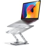 Subzonal - support pour ordinateur portable de bureau en aluminium avec pied rotatif � 360 , support ...