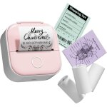 Subzonal - t02 mini imprimante avec 3 rouleaux de papier, imprimante de poche bluetooth, imprimante portable, ...