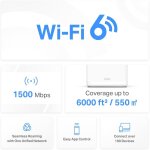 Subzonal - tp - link halo h1500x(3 - pack) routeur wifi 6 mesh ax1500mbps, couverture jusqu'à 550 m, ... Subzonal - tp - link halo h1500x(3 - pack) routeur wifi 6 mesh ax1500mbps, couverture jusqu'à 550 m, ...