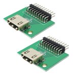 Suny - lot de 2 adaptateurs hdmi type a 19 broches femelle plaqué or hdmi 19 broches avec platine verte ... Suny - lot de 2 adaptateurs hdmi type a 19 broches femelle plaqué or hdmi 19 broches avec platine verte ...