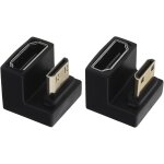 Suny - lot de 2 adaptateurs mini hdmi mle vers hdmi femelle - adaptateur coud vers le haut et vers ...