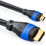 Suny - 5m micro hdmi cble - compatible hdmi 2. 0 / 1. 4a - haute vitesse avec ethernet - arc 3d 4k ultra ...
