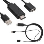 Suny - adaptateur de câbles hdtv 2 en 1 1080p usb femelle vers hdmi mâle adaptateur hdtv câble cordon ... Suny - adaptateur de câbles hdtv 2 en 1 1080p usb femelle vers hdmi mâle adaptateur hdtv câble cordon ...