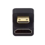 Suny - adaptateur convertisseur mini hdmi 1. 4 mle vers hdmi femelle coud a 360 degrs vers le bas ...