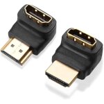 Suny - adaptateur coud 90 et 270 en kit - 1 x 90 + 1 x 270 - hdmi type a mle vers femelle - contacts ...