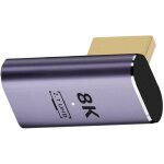 Suny - adaptateur d'extension hdmi mle vers hdmi 2. 1 femelle vertical coud a gauche a 90 degrs uhd ...