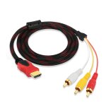 Suny - adaptateur hdmi 3rca, pas de fonction de dcodage, fiche hdmi vers 3 rca femelle, adaptateur vido ...