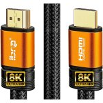 Suny - cble hdmi de orange 2. 1 8k a trs haut dbit, 48 gbps prend en charge 8k@60hz, 4k@120hz, 4320p, ...