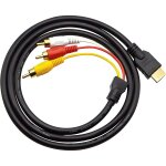 Suny - câble hdmi vers rca avec 1080p et audio, câble de connexion hdmi 3rca avec connecteurs plaqués ... Suny - câble hdmi vers rca avec 1080p et audio, câble de connexion hdmi 3rca avec connecteurs plaqués ...