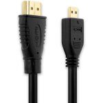 Suny - c�ble micro hdmi type d 3m compatible avec panasonic lumix fz1000 ii fz2000 fz300 gx9 gx80 gx8 ...