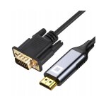 Suny - hdmi vers vga d - sub 2k / 60hz, full hd 1080p, plug & play, plaqu or, adaptateur unidirectionnel, ...