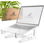 Support en bambou pour ordinateur portable, universel, ergonomique et stable, support ecran pc, laptop ...