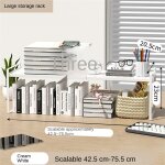 Support de bureau t1  3 couches en mtal noir, bacs  papier, support pour ordinateur portable, support ...