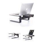 Support compact pour ordinateur pc portable + support carte son pour djs laptop stand flat Support compact pour ordinateur pc portable + support carte son pour djs laptop stand flat