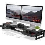Support de dual moniteurs , réhausseur d'ecran d'ordinateur avec 2 tiers en acrylique, pour pc / ordinateur ... Support de dual moniteurs , réhausseur d'ecran d'ordinateur avec 2 tiers en acrylique, pour pc / ordinateur ...