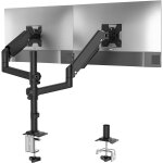 Support ecran pc bras unique pour moniteurs de 17  32 pouces, support de moniteur  ressort  gaz, pivot, ...