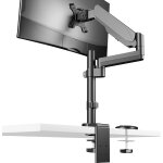 Support ecran pc bras unique pour moniteurs de 17 a 32 pouces, support de moniteur a ressort a gaz, pivot, ... Support ecran pc bras unique pour moniteurs de 17 a 32 pouces, support de moniteur a ressort a gaz, pivot, ...