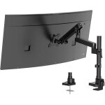 Support ecran pc moniteur, lourd premium aluminium bras ressort a gaz pour ecrans 17  - 40 , jusqua ...