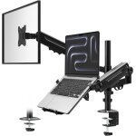 Support ecran pc portable avec plateau pour ordinateur portable, 2 en 1 réglable double bras ecran pc ... Support ecran pc portable avec plateau pour ordinateur portable, 2 en 1 réglable double bras ecran pc ...