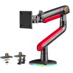 Support ecran pc rgb pour ecrans plats ultrawide incurvs de 32 a 60 pouces, bras pour moniteur charge ...