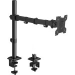 Support de moniteur a bras unique pour ecran plat et incurv de 13 a 32 pouces, hauteur rglable, rotatif, ...
