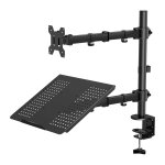 Support moniteur + ordinateur portable 1life spt:13  / 27  � charni�re noir