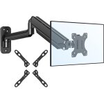 Support mural pour cran de max. 32  jusqu' 12 kg, vesa 75 / 100 / 200 mm, ressort  gaz pour pc, hauteur ...
